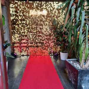 Mur en sequin doré - 240 x 240 cm