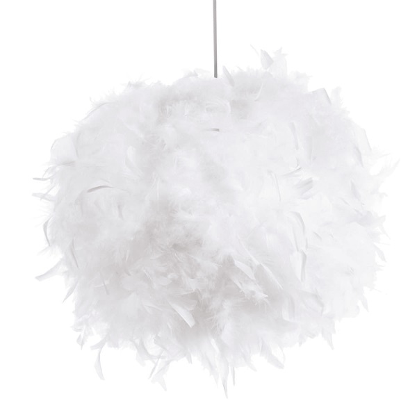 Boule de plumes blanches - D 30 cm