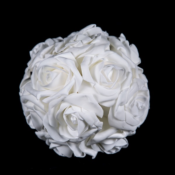 Boule en feutre blanc - D 30 cm