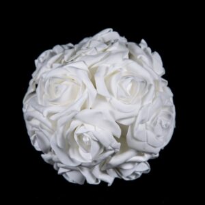 Boule en feutre blanc - D 15 cm