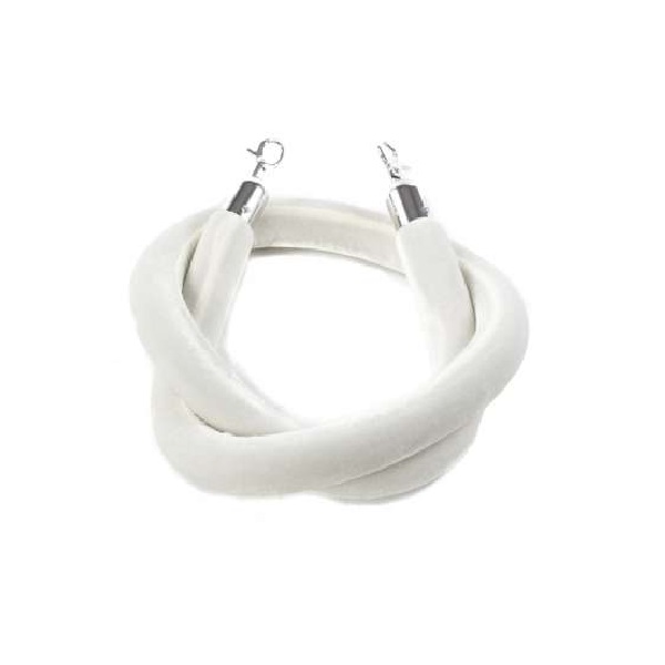 Cordage blanc pour potelet - 150 cm de long