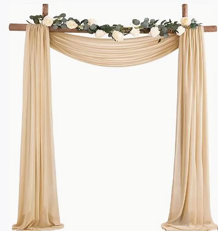 Drapé doré pour arche - 5,5 m x 70 cm