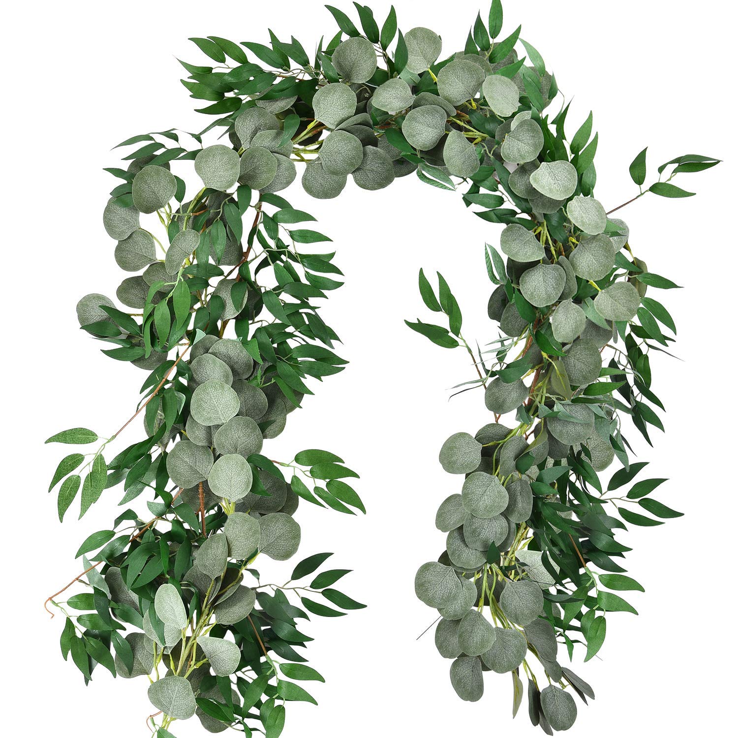 Guirlande eucalyptus artificiel - modèles divers +/- 180 cm