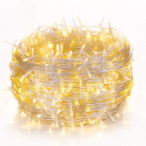 Guirlande led blanc chaud sur prise - 100 m