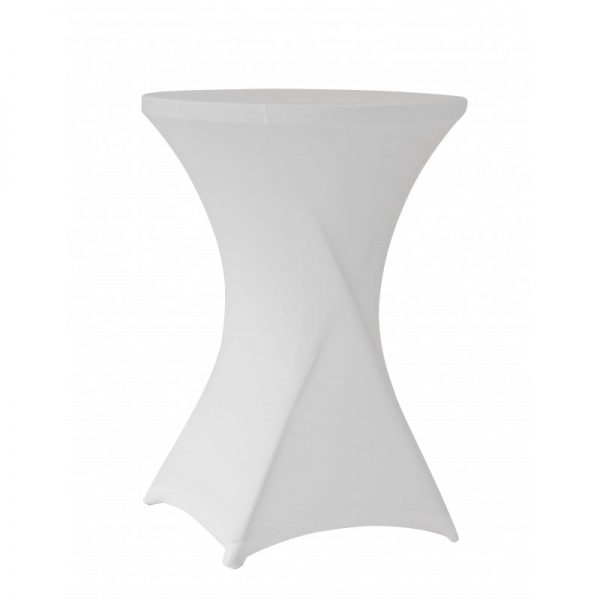 Housse de mange debout en lycra blanc