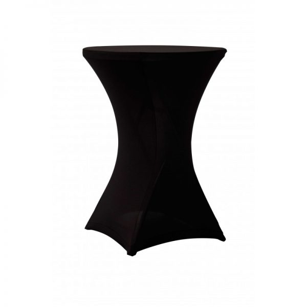 Housse de mange debout en lycra noir
