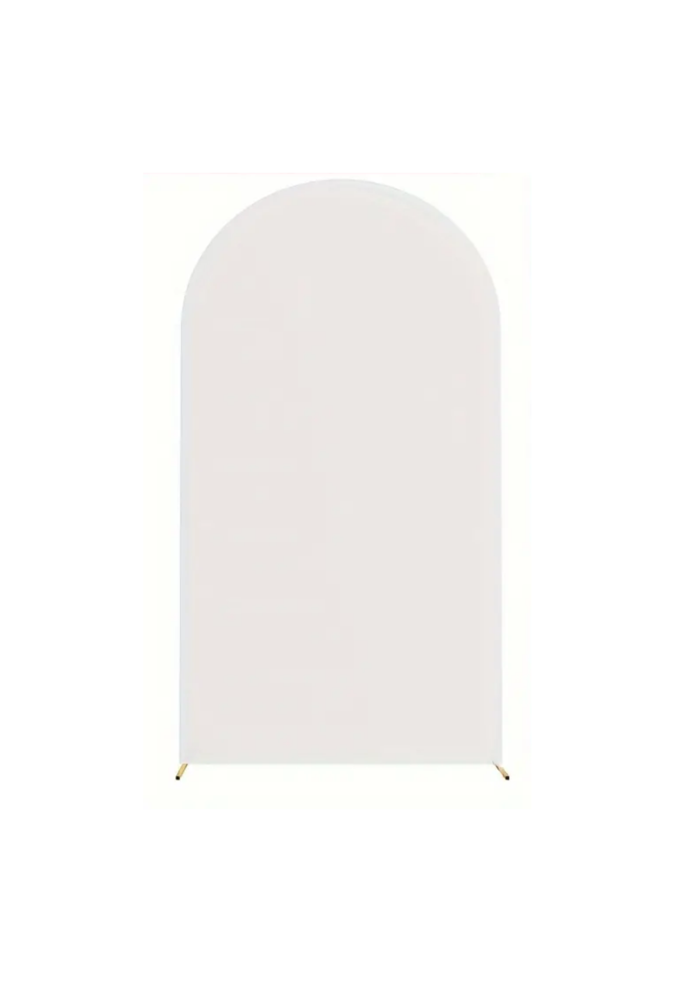 Housse blanche pour fond arrondis