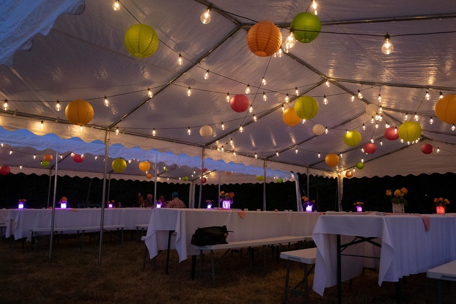 Guirlande guinguette LED blanc chaud sur prise - 10 m – Image 3