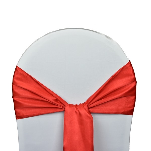 Nœud en satin rouge