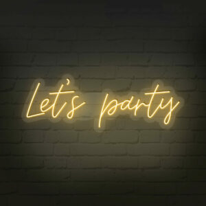 Néon "Let's Party" - 80 cm