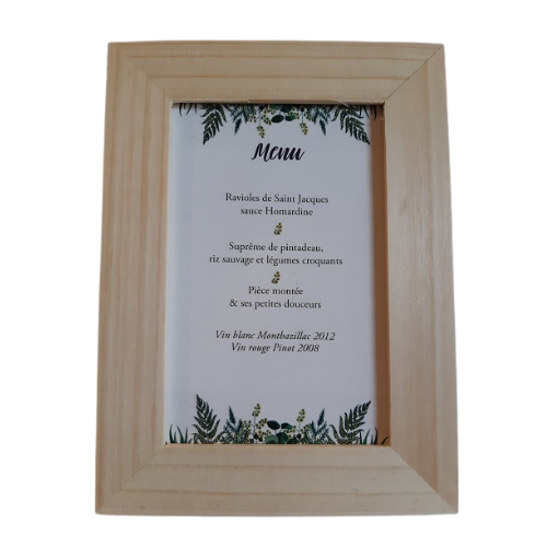 Cadre en bois 10 x 15 cm - hors impression