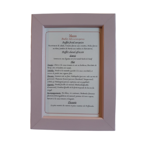 Cadre rose 10 x 15 cm - hors impression