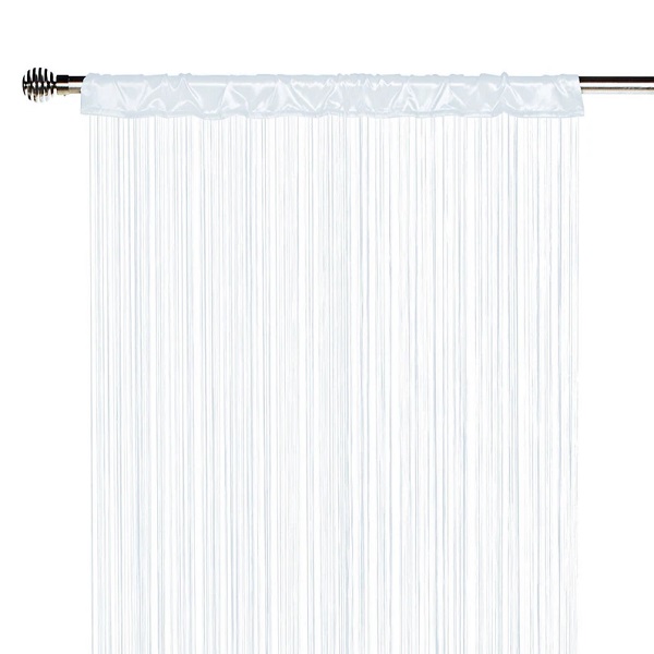 Rideau fil spaghetti blanc - 3 m x 3 m