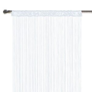Rideau fil spaghetti blanc - 1,8 m x 70 cm