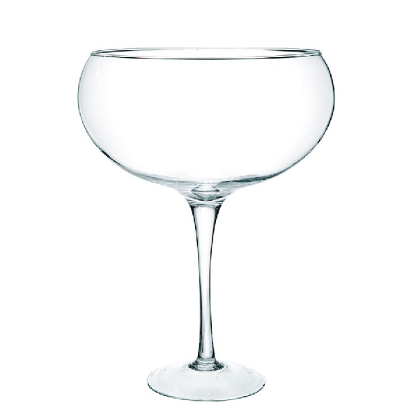Vase bonbonnière en verre - 30 cm