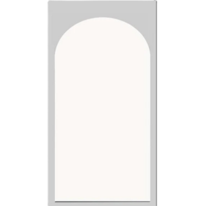 Backdrop blanc arrondi - taille XL